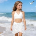 thumbnail image 6 of MuXiKeJi Clothes Girls Tankini Swimsuit Double-Layer Bathing Suit Floral&Tropical Print Swimwear Two Piece Girls Swimsuits Size 6-14, 6 of 8