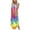 Red Womens Summer Dress, variant on USSUMA Sun Dresses Women Summer Casual Sleeveless Boho Tshirt Loose Maxi Long Sundresses for Women Tie-Dye Print Plus Size Dress for Women Round Neck Graduation Dress