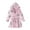 Pink, variant on BLVB Kids Little Boys Girls Hooded Bathrobe Toddler Cozy Fleece Robe Pajamas Sleepwear for Lounging