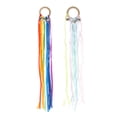 thumbnail image 1 of MasteelfCA 2Pcs Children Ribbon Circle Colorful Kids Streamer Kids Rainbow Ribbon Toy Early Educational Toy, 1 of 8