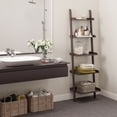 thumbnail image 4 of Ballucci 5-Tier Ladder Shelf, Wood Leaning Shelf Organizer, 67" H x 18" W, Espresso, 4 of 7