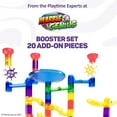 thumbnail image 2 of Marble Genius Marble Run Booster Set - 20 Pieces Total (Marbles Not Included), Construction Building Blocks Toys for Ages 3 and Above, with Instruction App Access, Add-On Set, Primary, 2 of 8