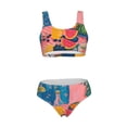 thumbnail image 5 of Kdxio Colorful Summer Fruit Table for Womens High Waisted Bikini Top Sports Style Two Piece Bathing Suits, 5 of 5