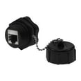 thumbnail image 1 of SF Cable CAT6 Shielded Industrial Panelmount Coupler with Dust Cap, 1 of 5