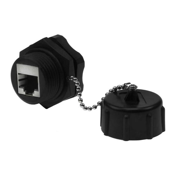SF Cable CAT6 Shielded Industrial Panelmount Coupler with Dust Cap
