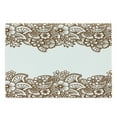 thumbnail image 1 of Brown Paisley Cutting Board, Horizontal Floral Ornamented Oriental Repeating Illustration in Autumn Tones, Decorative Tempered Glass Cutting and Serving Board, in 3 Sizes, by Ambesonne, 1 of 2