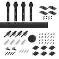 thumbnail image 6 of Bi-Folding Sliding Barn Door Hardware Heavy Duty Roller Track Kit, Easy To Install For 2 Doors Hardware Kit ,Easy to Install, 6 of 6