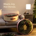 thumbnail image 5 of 2-Pack Christmas Wreath Storage Container 24"- Artificial Christmas Wreath Storage, Solid Handles, Dual Zipper, And Straps, Holiday wreath Storage Bag, Non Woven PVC Clear Top Fabric For Transparency, 5 of 7