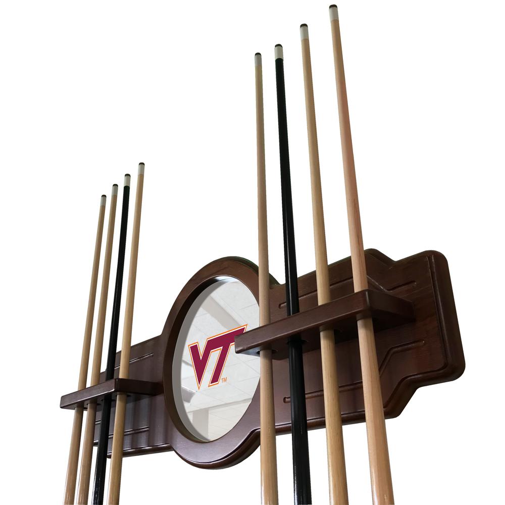 Virginia Tech University Solid Wood Cue Rack with a English Tudor Finish - image 3 of 3
