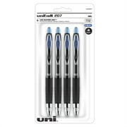uniball Gel Pens, 207 Signo Gel with 0.7mm Medium Point, 4 Count, Blue Pens are Fraud Proof