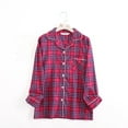 thumbnail image 2 of 100% Cotton women's Pajama set, Plaid Pajama, Flannel Pajama set, Buffalo plaid, 2 of 8