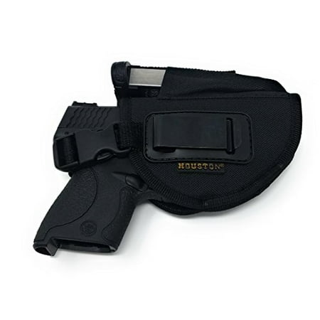 Nylon Gun Tactical Holster Inside & Outside 2 in 1 with Mag Pouch by Houston | Fits: ompact Guns Like Glock 26/27/33, Shield, XDS, Ruger LC9 LC9s, Taurus 709, Taur | Medium Fit | Lined (Best Aftermarket Glock Mags)
