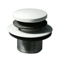 thumbnail image 4 of Westbrass Universal 1-3/8" Tip-Toe Bathtub Drain with Two-Hole Faceplate and 1-1/2" Adapter, Powder Coat White, 4 of 11
