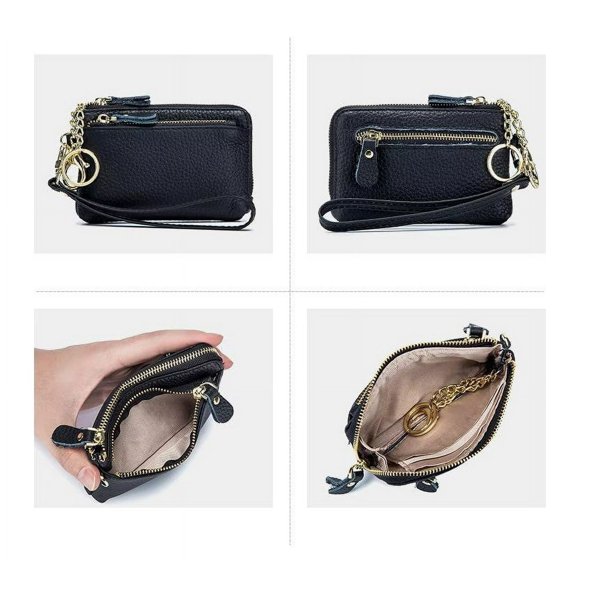 Lightweight Small Purse Multi Zipper Mini Cell Phone Purse Pouch Crossbody Shoul