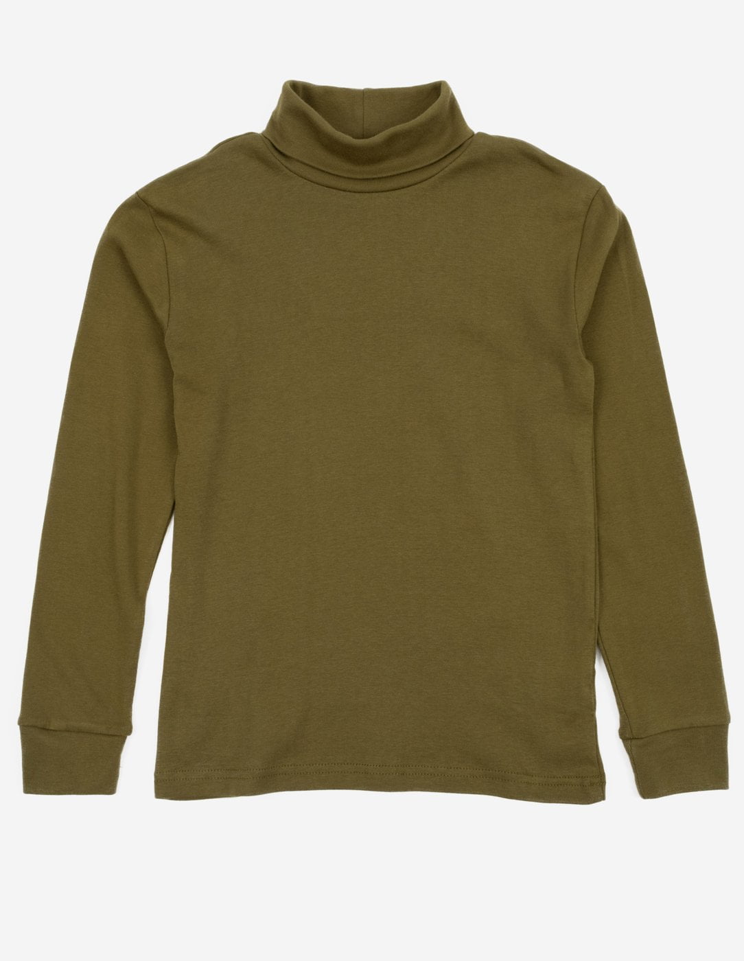 Leveret Cotton Boho Turtleneck Shirts - Green - 3Y