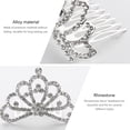 thumbnail image 6 of GOOHOCHY 4Pcs Rhinestone Tiara Crowns Chic Headwear for Girls Prom Accessories 2.8x2.4x1.6in, 6 of 8