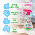 thumbnail image 6 of Dapple Baby Stain Remover Spray, Hypoallergenic and Powered by Plants, Fragrance-Free, 16.9 fl oz, 6 of 9