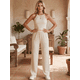 thumbnail image 2 of Conjunto Elegante de 2 Piezas para Mujer, Top Halter y Pantalón de Corte Recto, Look Sofisticado y Moderno, 2 of 5