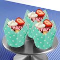 thumbnail image 3 of CHUANK 100 Pcs Moules à Cupcakes Tulipe Moules à Muffins, 3 of 5