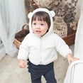 thumbnail image 4 of XXWXYD Kids Toddler Girls Boys Hooded Coat, Ultra-Soft Plush Zipper Jacket with Thick Lining for 0-3 Years | Winter Warmth, 4 of 4