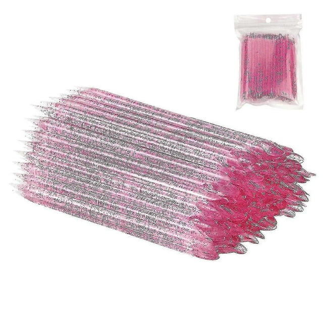100 Pcs Nail Pink Sticks, Multi-functional Double Heads Cuticle Pusher Wood Sticks Remover Manicure Pedicure Tool A