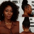 thumbnail image 6 of 1Pcs Afro Kinkys Bulk Human Hair for Dreadlocks Extensions Repair, 12inch 50g Twist Braiding Afro Kinky Human Hair for Mini Twist Hair, Black, 6 of 6