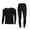 Black, variant on Bovxnpu Mens Thermal Fleece Lined Long Johns Base Layer Shirts Pant, Thermal for Men Long Johns with Fleece Lined Base Layer Men Cold Weather Top Bottom