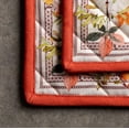 thumbnail image 2 of Maison d' Hermine Amarante 100% Cotton Set of 2 Pot Holders with Loop Heat Resistant for BBQ | Cooking | Baking | Grilling | Microwave | Barbecue | (8 Inch by 8 Inch)., 2 of 3
