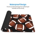 thumbnail image 4 of Balery Brown Football On Black Mouse Pad ,15.8x29.5 In Large Gaming Mouse Pad Desk Mat Long Non-Slip Rubber Stitched Edges,Waterproof Mousepad Desk Mat For Gamer Office Home, 4 of 9