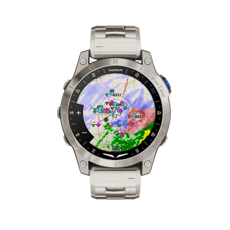 Garmin D2™ Mach 1 Aviator Smartwatch with Vented Titanium Bracelet