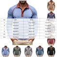 thumbnail image 4 of GEWSEY Mens Long Sleeve Polo Shirts Fashion Casual Raglan Button Polo Tee Collared Golf Shirt (Blue, XL), 4 of 8