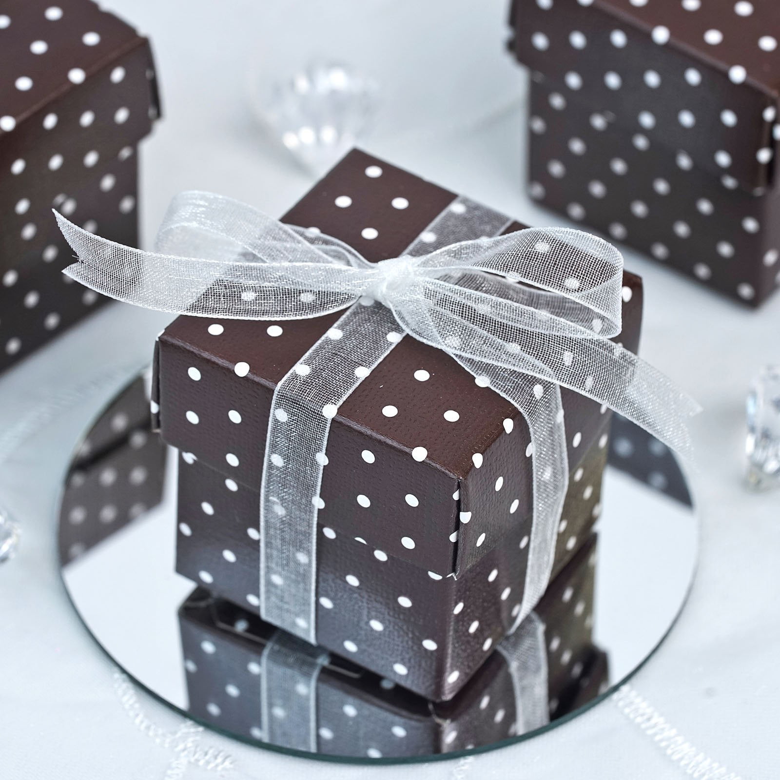 efavormart-100-boxes-chocolate-polka-dots-2-pcs-favor-boxes-for-candy