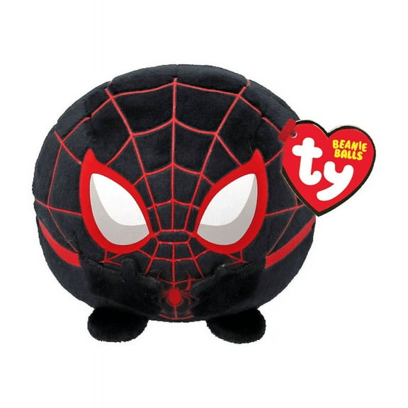 TY Puffies Beanie Balls Plush Miles Morales Marvel Spider-Man Collectible Toy 3 Inch
