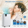 thumbnail image 5 of Yaufey 2500 Sq. Ft Home Dehumidifier for Medium to Large Rooms and Basements with Auto or Manual Drainage 0.48 Gallon Water Tank Capacity - Low Noise and 24 Hr Timer, 5 of 5