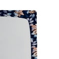 thumbnail image 3 of Ambesonne Botanical Fitted Sheet, Wild Floral on Night Back, Full Size, Navy Blue and Peach, 3 of 5