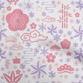 thumbnail image 1 of oneOone Rayon Light Pink Fabric Asian Japanese Craft Projects Decor Fabric Printed By The Yard 56 Inch Wide, 1 of 4