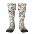thumbnail image 2 of Lsque Colorful Spots Printed Crew Socks Men's Women's LightWeight Thin Casual Calf Socks ,Knee High Socks,Cotton Socks, 2 of 9