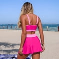 thumbnail image 7 of Women High Waisted Bikini Sets Color Block Swimsuits Two Piece Bathing Suit 2026 Hot Pink XL, 7 of 7
