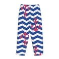 thumbnail image 5 of Daiia Nautical Anchors Women's Sleep Pant with Pockets and Drawstring,Pajama Pants-Small, 5 of 9