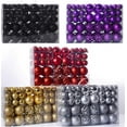 thumbnail image 2 of 100 pieces / set christmas balls christmas tree decorations luminous ball matte ball ball hollow ball home decor, 2 of 2