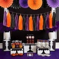 thumbnail image 6 of NestE Orange Black Purple Halloween Party-Decorations - 33Pcs Banner,Streamers Tassel Garland,Tissue Pom Poms Honeycomb,Paper Lantern Fan,Birthday Wedding Baby Bridal Shower Decor, 6 of 14