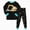 H01-Black, variant on TOWED22 Toddler Baby Boy Fall Clothes Color Block Pockets Crew Neck Long Sleeve Sweatshirt Pants 2 Pcs Outfits Size:6-7 Y,Color:Green