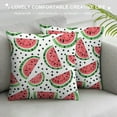 thumbnail image 3 of Pratyus Watermelon Pattern Dots Modern Rustic Decorative Couch Pillow Cases with Zipper Home Decor Pillow Case Summer Square 1PC 22x22in, 3 of 5