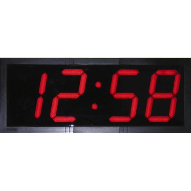 School Smart 1549782 High Visibility Large LED Clock with Remote