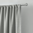 thumbnail image 3 of Mainstays Shimmer Rod Pocket 99% Blackout Curtains, Set of 2, Gray, 37" W x 54" L, 3 of 5