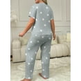 thumbnail image 2 of Musefolio Womens Plus Size Pajama Set with Star Print Comfy and Stylish Sleepwear 1X-5X, 2 of 7
