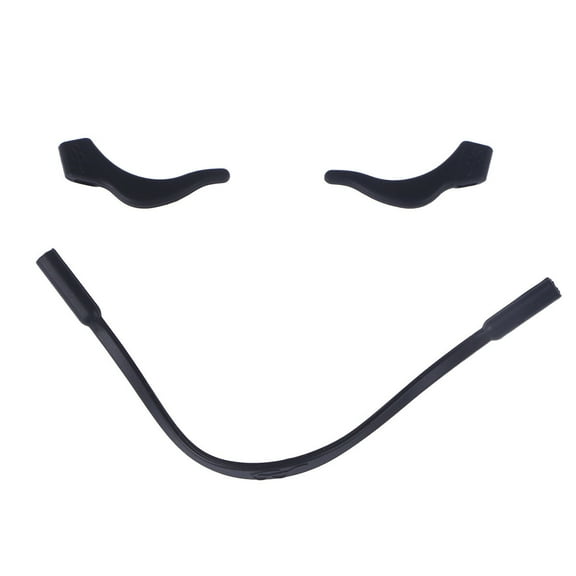 Sipeihong Glasses Strap Glasses Retainer Eyeglasses Strap and Ear Hook Grip Anti-slip Safety Glasses Holder for Kids (Black)