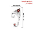 thumbnail image 4 of Clip de oreja,Aleación Moda Creativa Retro Hollow Mujer,Ear Cuff Oreja izquierda Clip Pendiente Joyas con clip,Ear Wrap para Mujeres Niñas Plata Artesanía,Fairy Elf Cosplay Disfraz de, 4 of 8