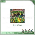 thumbnail image 5 of Caliente DIY Anime Tortuga Ninja artículos de fiesta de cumpleaños conjunto temático para niños decoración plato de cena toallas de papel mesa fiesta para niños, 5 of 5