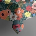 thumbnail image 5 of Pioneer Flower Floral Print Pattern Square Tablecloth,Waterproof Square Table Cover,Wipeable Spillproof Washable Table Cover for Home Kitchen Party Decor 60"x60"(152x152cm), 5 of 6